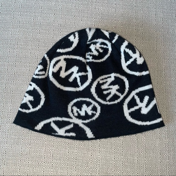 MICHAEL Michael Kors Accessories - Michael Kors Black & White Beanie